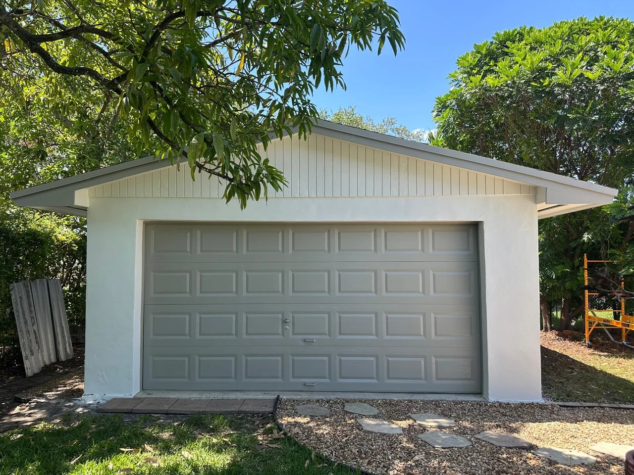 Residential garage exterior